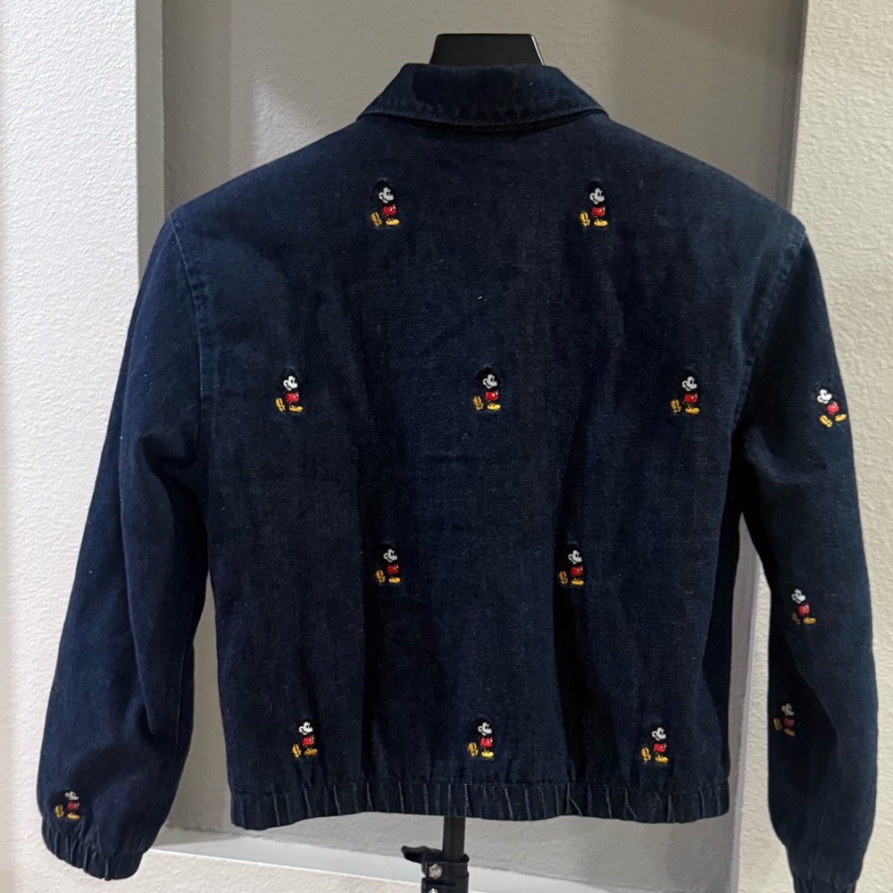 Kids GAP Disney Micky Mouse Embroidered Denim Jacket - Picture 3 of 6